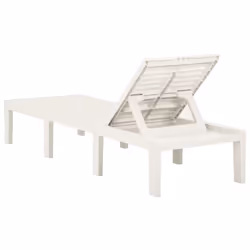 VidaXL 315826 sedia da esterno Salone Seduta imbottita Plastica Bianco - Vista aggiuntiva 5
