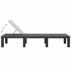VidaXL 315827 sedia da esterno Salone Seduta imbottita Plastica Antracite - Vista aggiuntiva 4