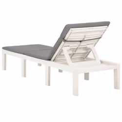 VidaXL 315828 sedia da esterno Salone Seduta imbottita Plastica Bianco - Vista aggiuntiva 4