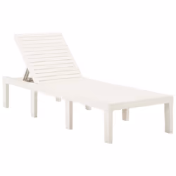VidaXL 315828 sedia da esterno Salone Seduta imbottita Plastica Bianco - Vista aggiuntiva 5