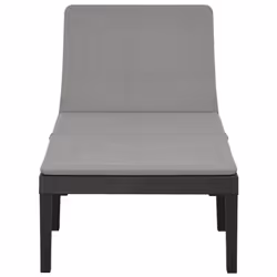 VidaXL 315829 sedia da esterno Salone Seduta imbottita Plastica Antracite - Vista aggiuntiva 4
