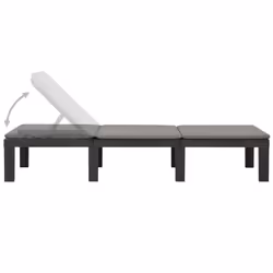 VidaXL 315829 sedia da esterno Salone Seduta imbottita Plastica Antracite - Vista aggiuntiva 5