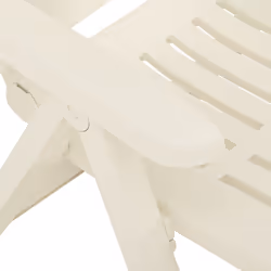 VidaXL 315830 sedia da esterno Terrazzo Plastica Bianco - Vista aggiuntiva 8