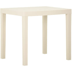 Tavolo da Giardino, Tavolo da Balcone Bianco 79x65x72 cm in Plastica Vidaxl 6271