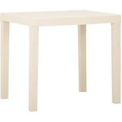 Tavolo da Giardino, Tavolo da Balcone Bianco 79x65x72 cm in Plastica Vidaxl 5288