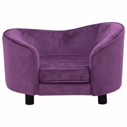 vidaXL Divano per Cani Borgogna 69x49x40 cm in Peluche - Vista aggiuntiva 3