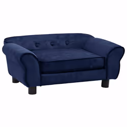 vidaXL Divano per Cani Blu 72x45x30 cm in Peluche - Vista aggiuntiva 2