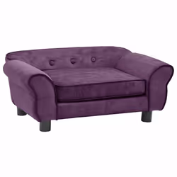vidaXL Divano per Cani Borgogna 72x45x30 cm in Peluche - Vista aggiuntiva 2