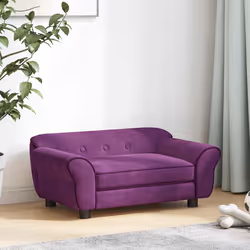 vidaXL Divano per Cani Borgogna 72x45x30 cm in Peluche - Vista aggiuntiva 3