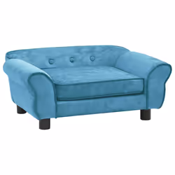 vidaXL Divano per Cani Turchese 72x45x30 cm in Peluche - Vista aggiuntiva 2