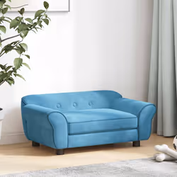 vidaXL Divano per Cani Turchese 72x45x30 cm in Peluche - Vista aggiuntiva 3
