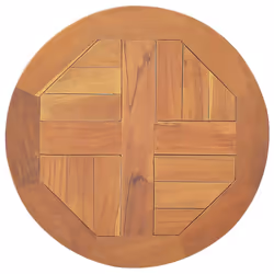vidaXL Piano Tavolo in Legno Massello di Teak Rotondo 2,5 cm 40 cm - Vista aggiuntiva 2