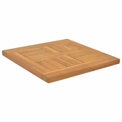vidaXL Piano Tavolo Quadrato 40x40x2,5 cm in Legno Massello di Teak - Vista aggiuntiva 2