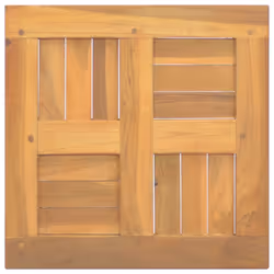 vidaXL Piano Tavolo Quadrato 40x40x2,5 cm in Legno Massello di Teak - Vista aggiuntiva 3
