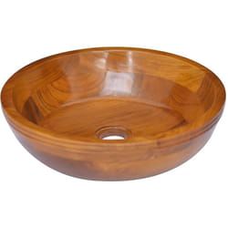 Vidaxl - Lavandino, Lavabo in Legno Massello di Teak Φ40x10 cm 1576