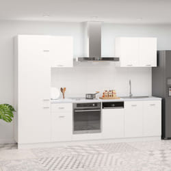 vidaXL Set Armadi da Cucina 7 pz Lyon Bianco in Truciolato