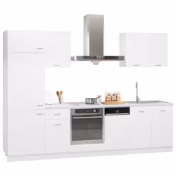 vidaXL Set Armadi da Cucina 7 pz Lyon Bianco in Truciolato - Vista aggiuntiva 2