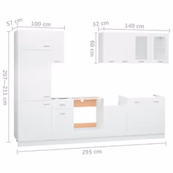 VidaXL 3067639 credenza e mobile per stanza da pranzo - Vista aggiuntiva 8