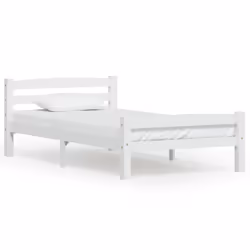 vidaXL Dormeuse Estraibile senza Materasso Bianca Legno Pino 100x200cm - Vista aggiuntiva 2