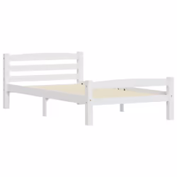 vidaXL Dormeuse Estraibile senza Materasso Bianca Legno Pino 100x200cm - Vista aggiuntiva 3