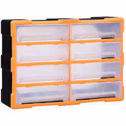 Questo imperdibile mobile contenitore multi-cassetto con un totale di 8 cassetti grandi è progettato per riporre ordinatament ...