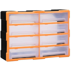 Mobile Contenitore con 8 Cassetti Grandi 52x16x37 cm Vidaxl 156645