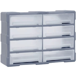 Mobile Contenitore con 8 Cassetti Grandi 52x16x37 cm Vidaxl 187569