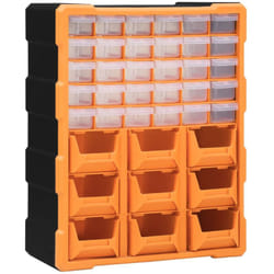 Mobile Contenitore con 39 Cassetti 38x16x47 cm disponibile in vari colori colore: Arancione