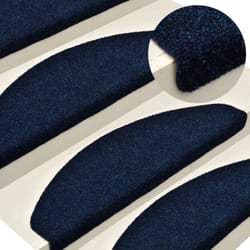 Vidaxl - 10 pz Tappetini Adesivi per Scale, Tappeti Antiscivolo per Scale Interne per Bambini Navy 56x17x3 cm Agugliati