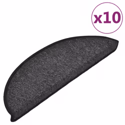 Tappetini per Scale 10 pz 56x17x3 cm Antracitecod mxl 80374 - Vista aggiuntiva 2