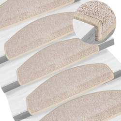 Vidaxl - Tappetini per Scale 10 pz 65x24x4 cm Tortora