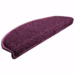 vidaXL Tappetini per scale 10 pz 65x21x4 cm Viola Semicircolari Grandi - Vista aggiuntiva 3