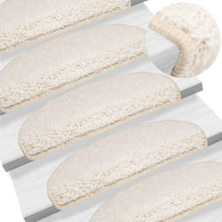 Vidaxl - Tappetini per Scale 10 pz 65x21x4 cm Bianchi 688563