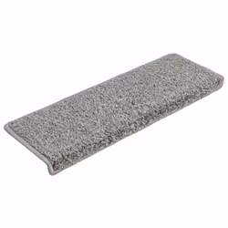 vidaXL Tappetini per scale 10 pz 65x21x4 cm Grigio Bordo rettangolare - Vista aggiuntiva 3