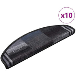 Vidaxl - Tappetini per Scale Autoadesivi 10 pz 65x21x4 cm Nero e Grigio