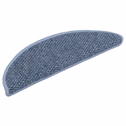 vidaXL Tappeti Autoadesivi per Scale Aspetto Sisal 15pz 56x17x3 cm Blu - Vista aggiuntiva 3