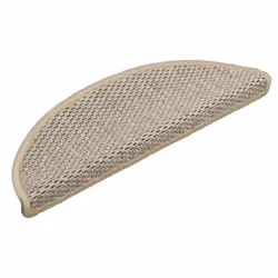 Tappeti Autoadesivi Scale Aspetto Sisal 15 pz 56x17x3cm Grigicod mxl 79462 - Vista aggiuntiva 3