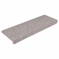 Tappeti Autoadesivi Scale Aspetto Sisal 15 pz 65x21x4cm Argentocod mxl 97376 - Vista aggiuntiva 2