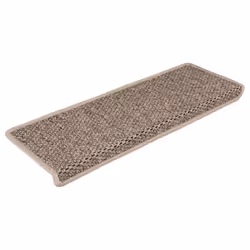 Tappeti Adesivi Scale Aspetto Sisal 15 pz 65x21x4cm Beige Scurocod mxl 119420 - Vista aggiuntiva 2
