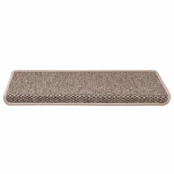 Tappeti Adesivi Scale Aspetto Sisal 15 pz 65x21x4cm Beige Scurocod mxl 119420 - Vista aggiuntiva 3