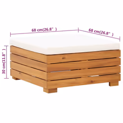 VidaXL 316083 panca da esterno Legno di acacia - Vista aggiuntiva 8