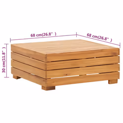 VidaXL 316084 panca da esterno Legno di acacia - Vista aggiuntiva 6