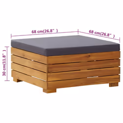 VidaXL 316084 panca da esterno Legno di acacia - Vista aggiuntiva 7