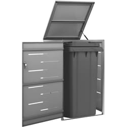 Vidaxl - Copribidone per Spazzatura Singolo 69x77,5x115 cm Acciaio Inox 3702