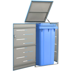 Copribidone per Spazzatura Singolo 69x77,5x115 cm Acciaio Inox