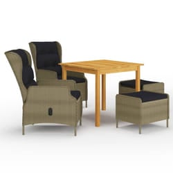 VidaXL 3067752 set mobili da esterno Marrone