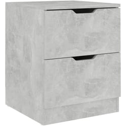 Vidaxl - Comodino Grigio Cemento 40x40x50 cm in Legno Multistrato 788815