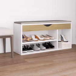 Tenete le vostre scarpe sempre in ordine e a portata di mano grazie a questa scarpiera! La panca con il cuscino può offrirvi ...