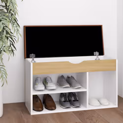 Tenete le vostre scarpe sempre in ordine e a portata di mano grazie a questa scarpiera! La panca con il cuscino può offrirvi ...