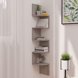 VidaXL 326835 scaffale Legno Grigio